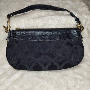 Coach Signature Black Signature Jacquard Hobo Bag